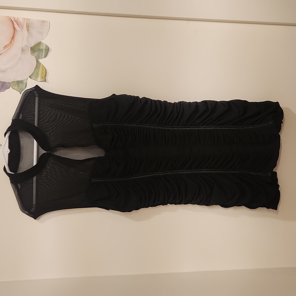 Studio Y Sexy Sheer Keyhole Neck Corset Top Size Small
